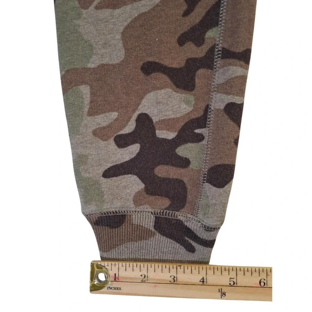Polo Ralph Lauren Mens Camo Fleece Joggers Small Slim Fit Sweatpants Green Brown